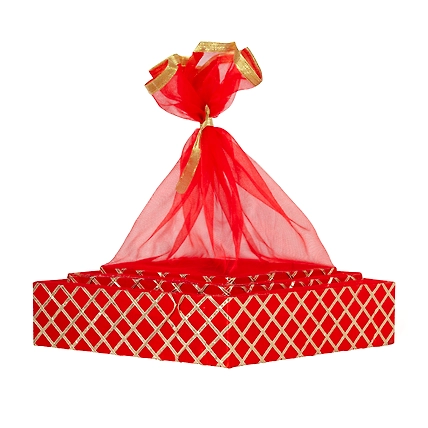 Floral Red Basket Medium-12702741