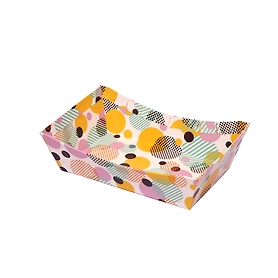 Boat Shape Modern Print Basket - Small
