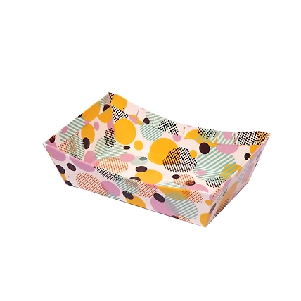 Boat Shape Modern Print Basket - Small-12714721