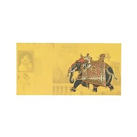 Yellow Elephant Foil Print Envelop