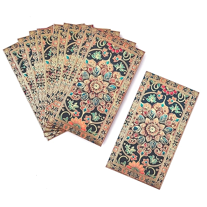 Brown Flower Design Foil Envelop-12714763