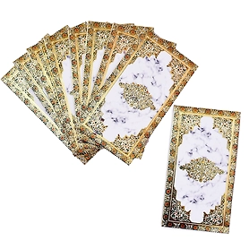 White Marble Design Foil Envelop