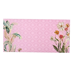 Pink Floral Foil Envelop