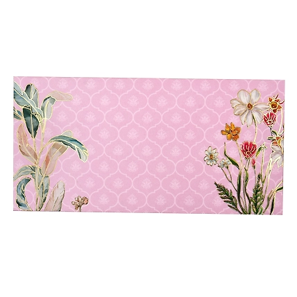 Pink Floral Foil Envelop-12714769
