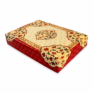 1 Kg Red Floral Sweet Box