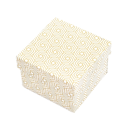 1 Pcs Big Laddoo Box - Golden Jaal-12720881