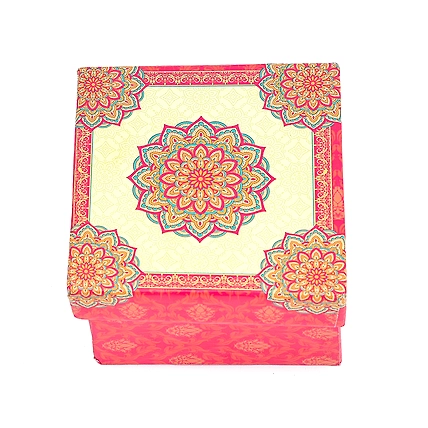 1 Pcs Big Round Circle Laddoo Box - Pink-12720885