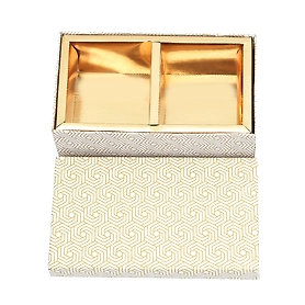 2 Pcs Big Laddoo Box - Golden Jaal