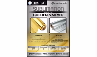 Sublimation - Coated foil - GOLDEN & SILVER Foil