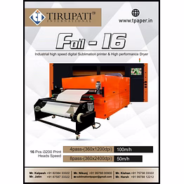 tirupati international foil-16 printer