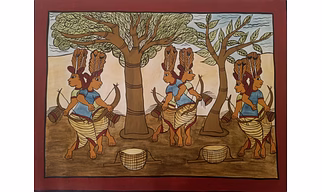 JHARKHAND TRIBLE PAITKAR PAINTING