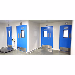 cleanroom infrastructure and cleanroom doors