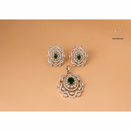 pendant set original silver