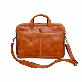 lavaish full-grain leather briefcase for men and women-laptop bag with leather computer compartment