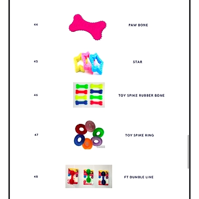 Rubber pet toys