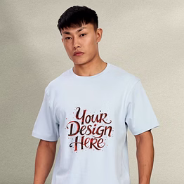 customizable half sleeve soft touch premium t-shirt online at yoode | personalized round neck tee shirt printing with your logo, design, or text now