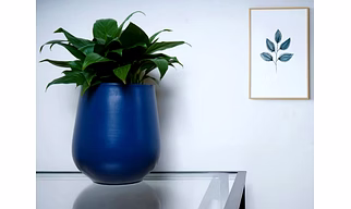 Blue Metal Pot
