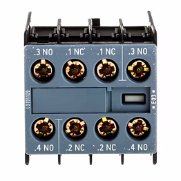 siemens auxiliary contact, 4 contact, 2no + 2nc, snap-on, sirius innovation 3rh2