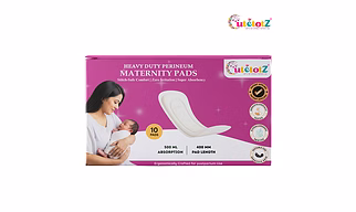 CutetotZ® Premium Heavy Duty Perineum Maternity Pads | Anatomical Fit | No Wings | Pack of 10 Pads