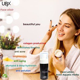 ubx face elixir face lotion active aquatic herbs