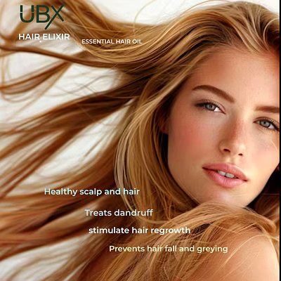 ubx hair elixir-essential hair oil