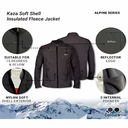 gokyo kaza soft shell insulated fleece jacket