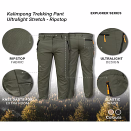 gokyo kalimpong trekking pants ultralight stretch - ripstop