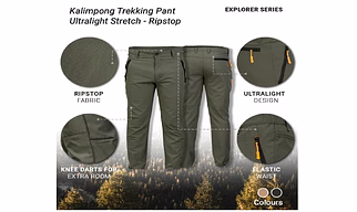 Kalimpong Trekking Pants Ultralight Stretch - Ripstop