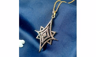 Silver Diamond Star Pendant