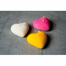 heart shaped aroma candles