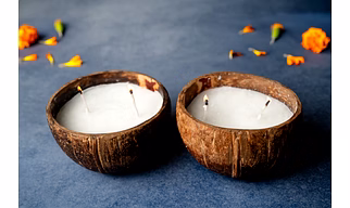 Coconut Shell Candles