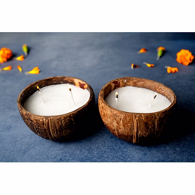 coconut shell candles