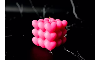Heart Shape Bubble Candle