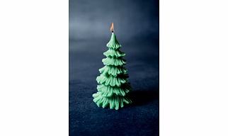 Pine Christmas Tree Candle