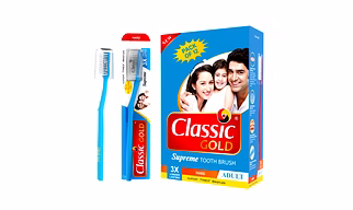 Supreme Hard manual Toothbrush For Adults With Anti Bacterial Crystal Clear Cap