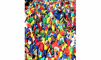 Plastic flakes