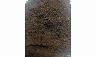 Cow dung cake and row
