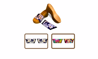 OMG Chic + Playful Primate (1 sole + 2 straps)