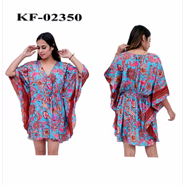 non poly silk kaftan short