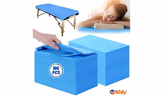 NIDY® Disposable Bed Sheet for Hospital, Clinic, SPA, Salon, Hotel, Travel (Medical Grade Non-woven Certified Fabric)- 80x180 CM [NW-1-80X180-BO]