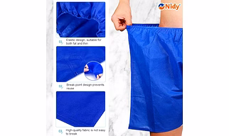NIDY® Disposable Boxer/Pants (Unisex) for Hospital, Clinic, SPA, Salon, Hotel, Travel (Medical Grade Non-woven Certified Fabric)- 72x45 CM [NW-6-BOXER-BO]