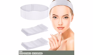 NIDY® Headband- Hook & Loop (Stretchable) for Hospital, Clinic, SPA, Salon, Hotel, Travel (Medical Grade Non-woven Certified Fabric)- 6X48 CM [NW-18-Velcro]