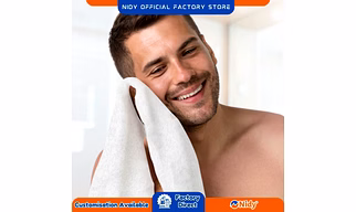 NIDY® Disposable Towel for Hospital, Clinic, SPA, Salon, Hotel, Travel (Medical Grade Non-woven Certified Fabric)- 40X40 CM [NW-21-40x40-DO]