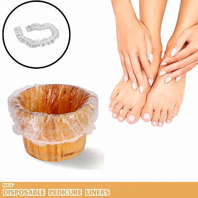 nidy® disposable pedicure liners for hospital, clinic, spa, salon, hotel, travel (medical grade non-woven certified fabric)- 118x118 cm [nw-28
