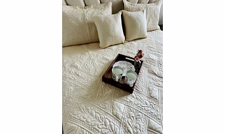 Birch Quilted 5pc Cotton Bedcover