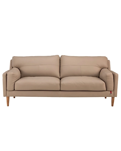 Durian Lorraine Leatherette 3 Seater Sofa in Mushroom Brown With USB Port-12706037