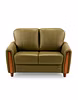Durian Martha Leatherette 2 Seater Sofa in Cream Beige