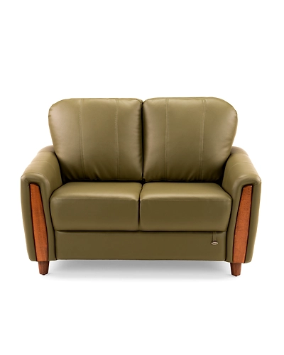Durian Martha Leatherette 2 Seater Sofa in Cream Beige-MARTHA_2
