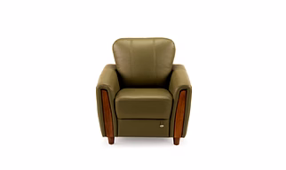 Durian Martha Leatherette 3 Seater Sofa in Cream Beige