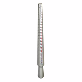 rudra aluminum ring stick with international markings - professional jewellery measuring tool